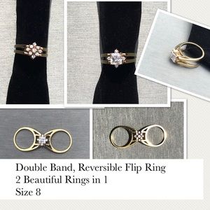 Double Band, Reversible Flip Ring